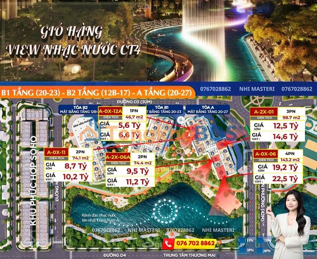 Căn hộ The Global City Thủ Đức 57m² - View đẹp