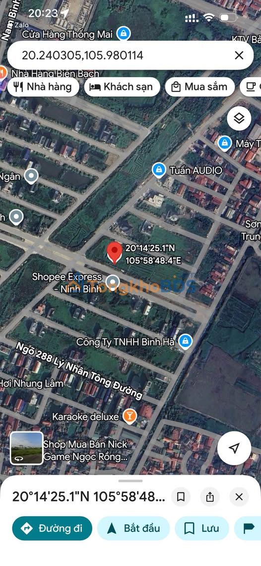 Đất Đồng Phong 133m² Ninh Bình - Đường ô tô lớn