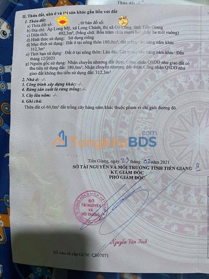 Nhà mặt tiền Gò Công 180m² 5 tỷ - Chính chủ bán