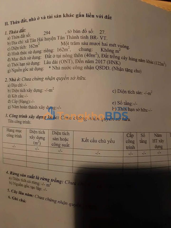 Đất nền Phường Tân Hải 144m² giá 1 tỷ - Sổ đỏ chính chủ