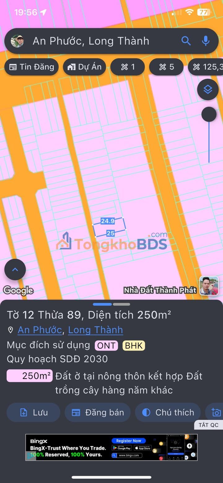 Đất nền Vũng Tàu Phùng Hưng 250m² 3 tỷ - Thổ cư 100%