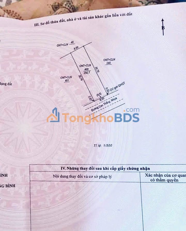 Đất nền Cao Thắng Lộc Ninh 240m² 3 tỷ - Sổ đỏ chính chủ