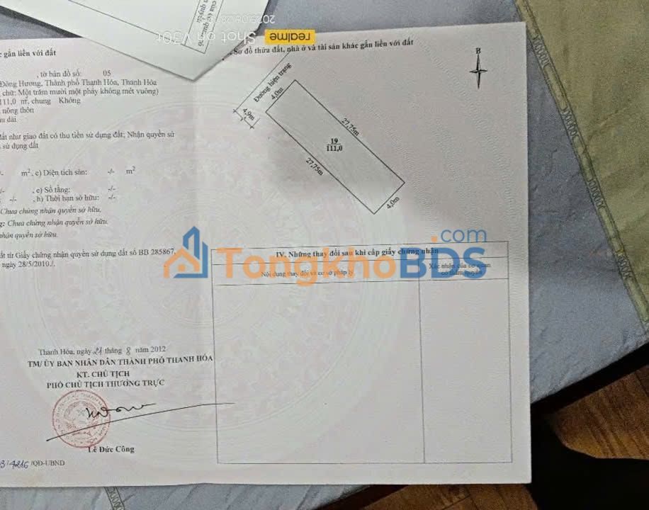 Đất Thanh Hóa Đông Hương 111m² 2 tỷ - Tiềm năng tăng giá