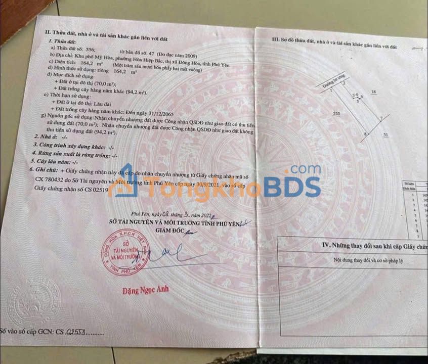 Đất nền Mỹ Hòa Hòa Hiệp Bắc 164m² 800 triệu - Sổ đỏ chính chủ