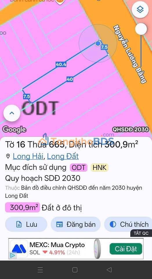 Nhà mặt tiền Long Hải 60m² giá 6 tỷ - Mặt tiền kinh doanh