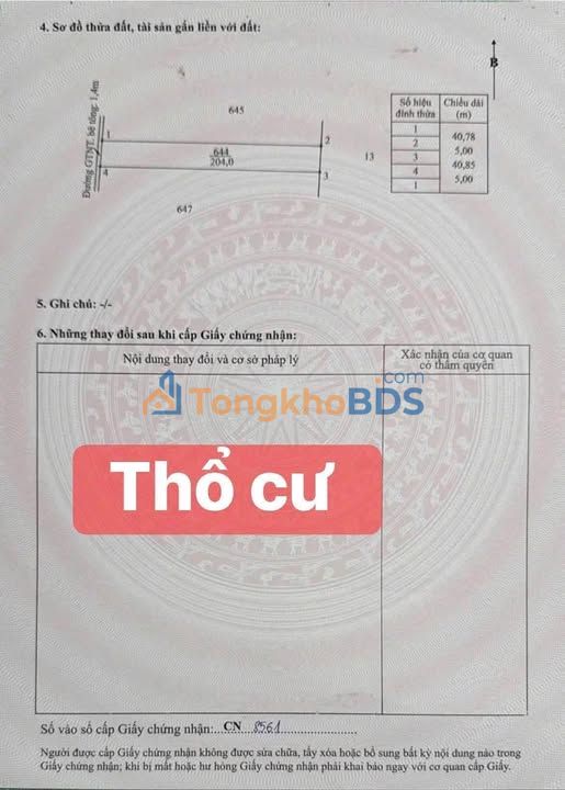 Đất nền Phú Ngãi Trị 183m² 250 triệu - Sổ đỏ chính chủ