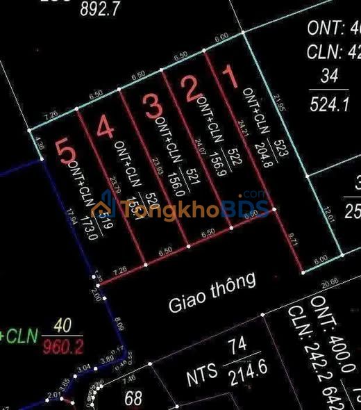 Đất nền Nam Chính 156m² 700-799 triệu - Sổ đỏ chính chủ