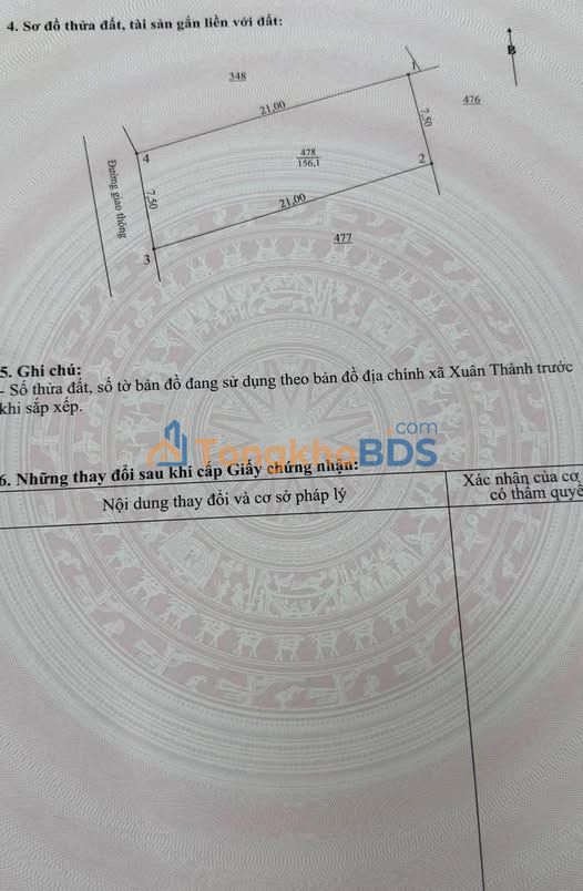 Đất nền Minh Hoà, Nghi Xuân 156m² Full thổ cư - Giá chỉ 1.55 tỷ