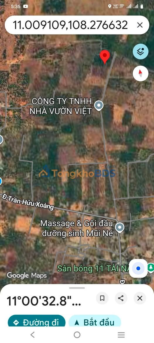 Đất nền Mũi Né Phan Thiết 1ha2 4.5 tỷ - Sổ đỏ chính chủ