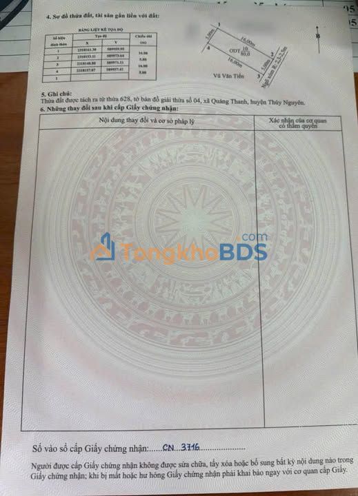 Đất nền Quảng Thanh 80m² 700-799 triệu - Tiềm năng tăng giá