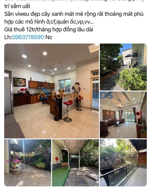 Nhà phố Hà Giang Đà Lạt 12 triệu - Mặt tiền kinh doanh