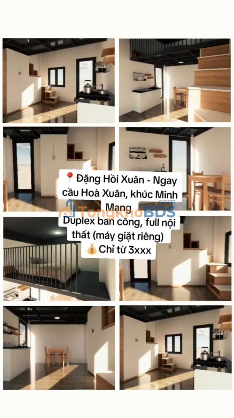 Căn hộ duplex Hòa Xuân 25m² 3 triệu - Sẵn sàng vào ở