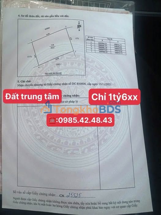 Đất nền Nghi Phú Vinh 68m² 1,6 tỷ - Tiềm năng tăng giá