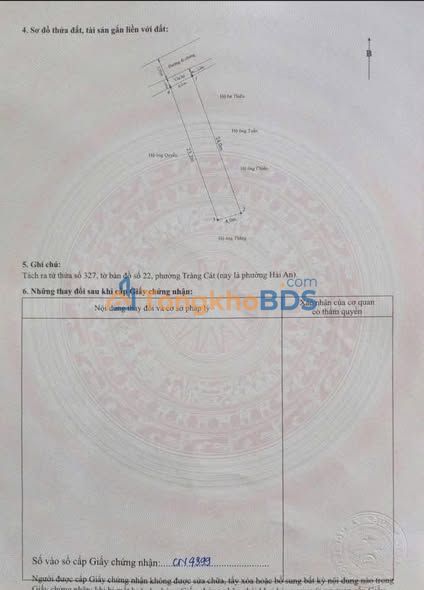 Đất nền Tràng Cát Hải An 93,9m² 2.488 tỷ - Sổ đỏ chính chủ