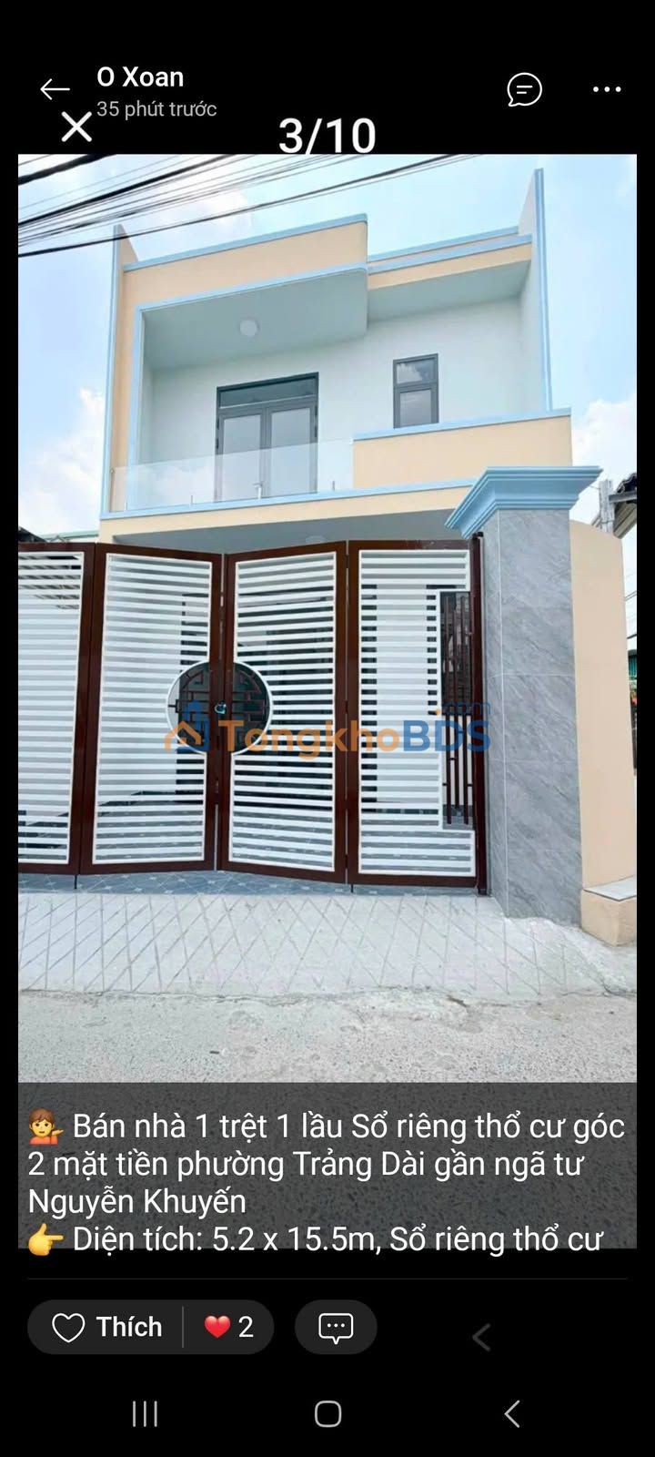 Nhà Trảng Dài Biên Hòa 81m² 3.15 tỷ - Chính chủ bán