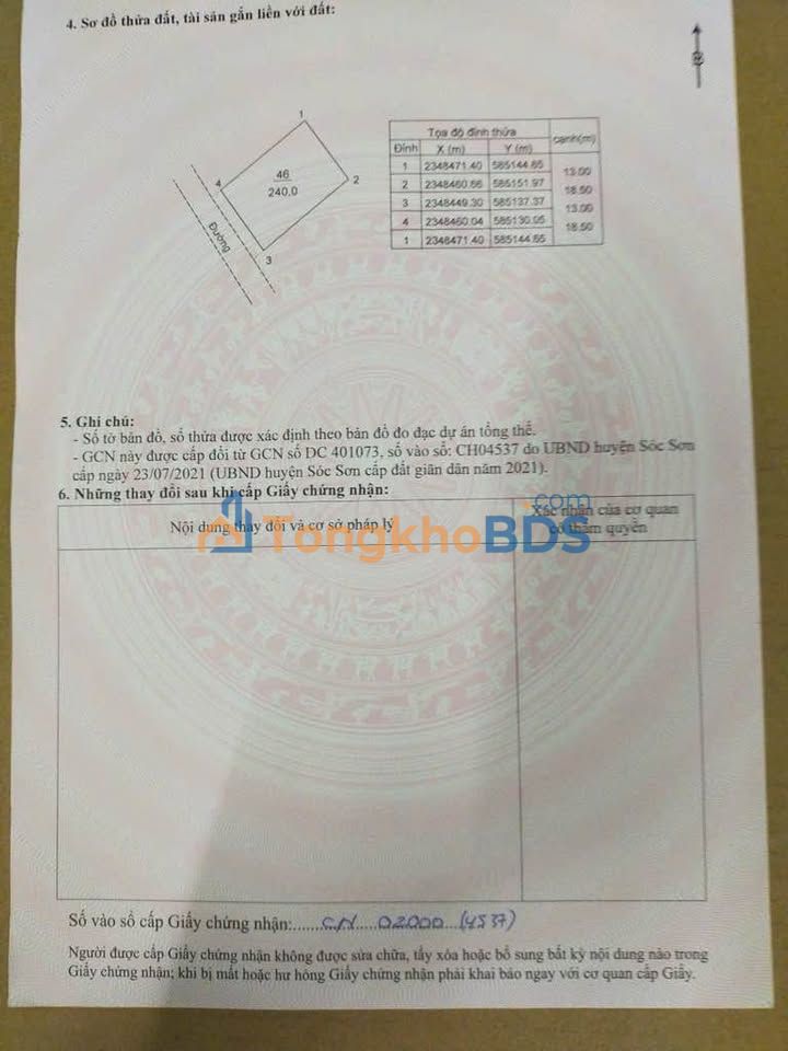 Đất Hoàng Dương Mai Đình 240m² 5 tỷ - Tiềm năng tăng giá