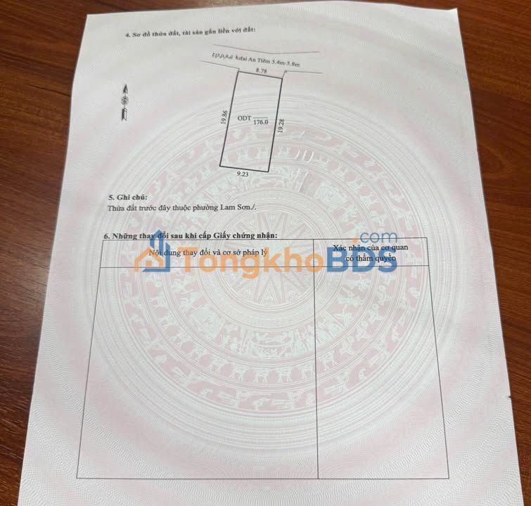 Đất nền Lam Sơn Thanh Hóa 176m² giá thỏa - Đất thổ cư 100%