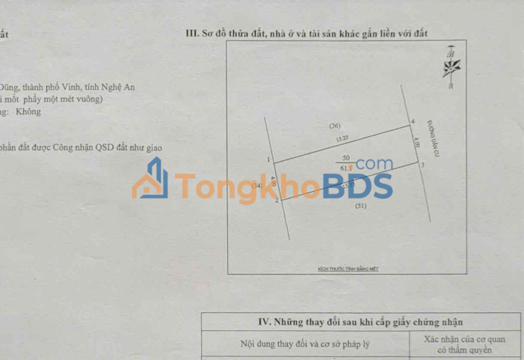 Đất Hưng Dũng Vinh 61m² giá 3 tỷ - Sổ đỏ chính chủ