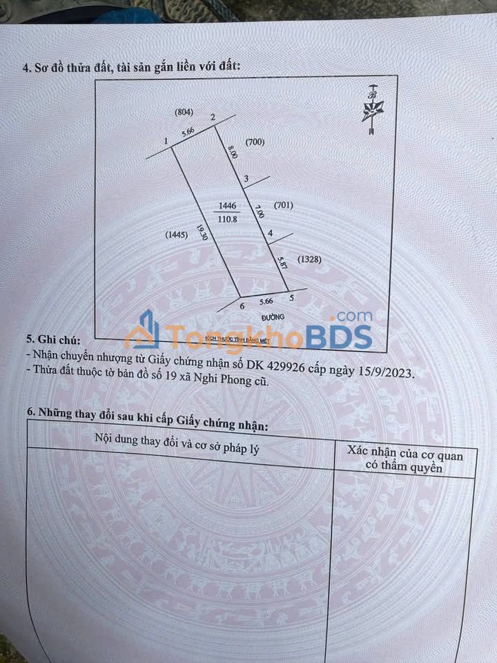 Đất nền Nghi Công Bắc 110m² 1.9 tỷ - Vị trí đẹp