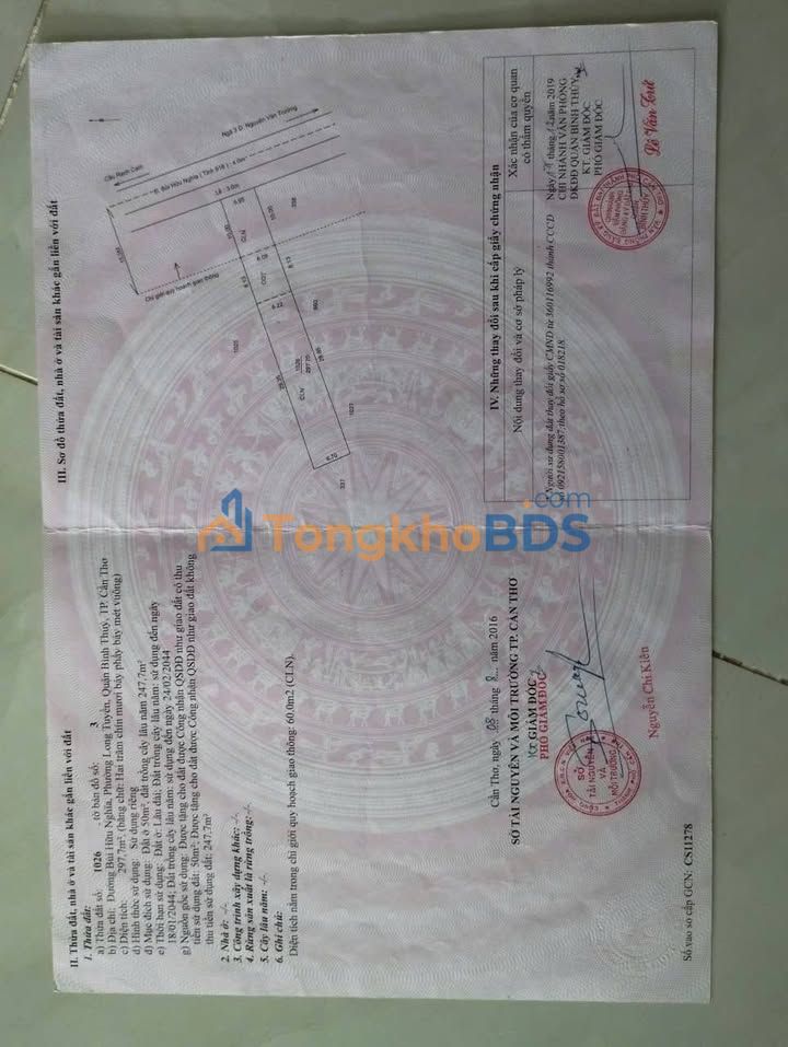 Đất Bùi Hữu Nghĩa,Q.Ninh Kiều 298m² 3.4 tỷ - Đường to ô tô