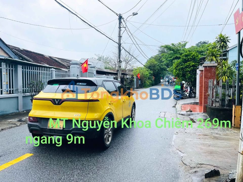 Đất Nguyễn Khoa Chiêm Huế 269m² 2x triệu/m² - Vị trí đẹp