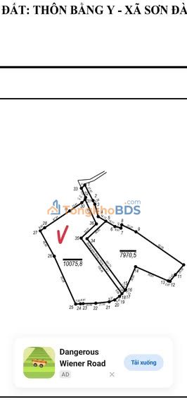 Đất nền Sơn Đà Ba Vì 10.000m² 330 triệu/sào - Sổ đỏ