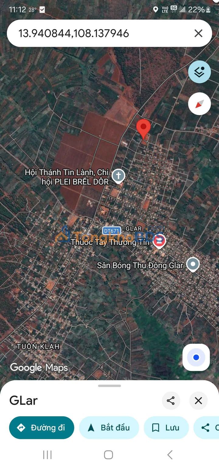 Đất vườn Glar Đăk Đoa 1.368m² giá thỏa thuận - Đầu tư dài hạn