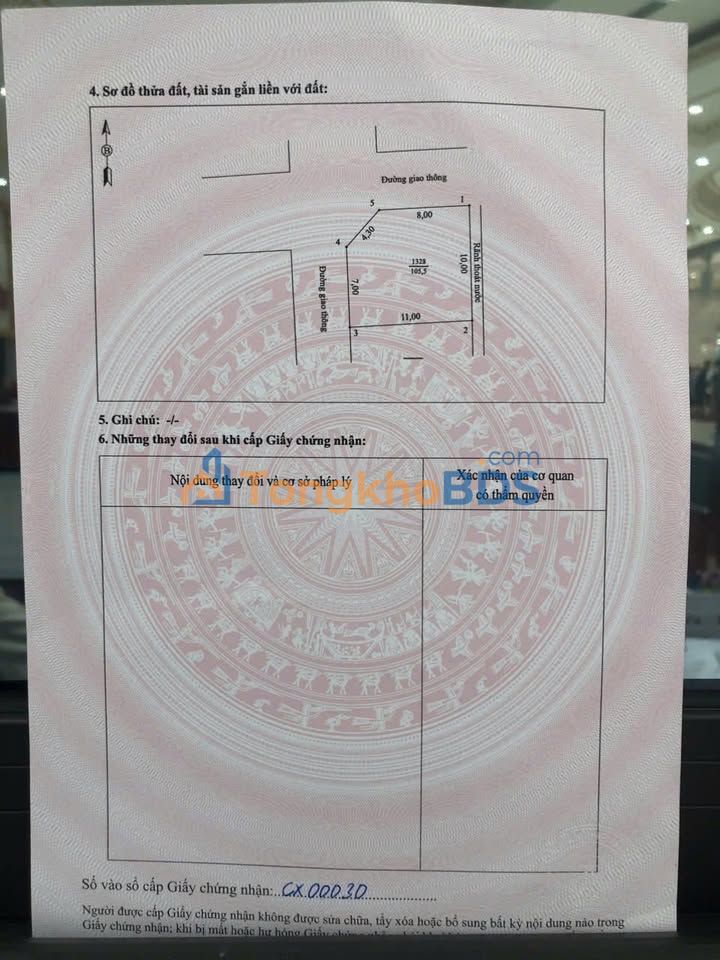 Land Trần Phú Việt Trì 105m² 7 tỷ - Sổ đỏ chính chủ, vị trí trung tâm