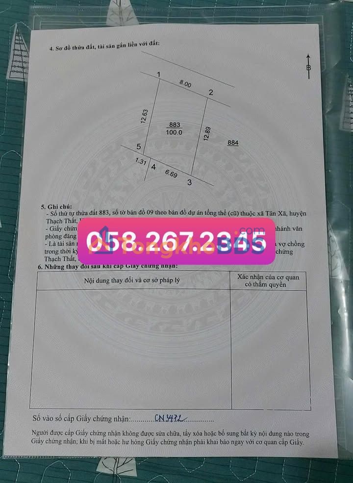 Nhà riêng Tân Xã Thạch Thất 100m² 4 tỷ - Chính chủ bán