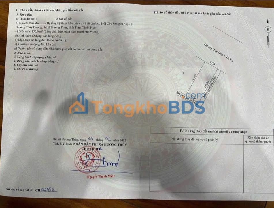 Nhà mặt tiền Nguyễn Công Duẩn 150m2 5,025 tỷ Sẵn ở ngay