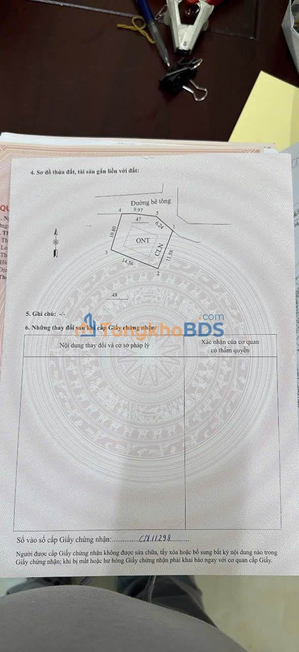 Đất nền Tân Sơn Phú Thọ 187m² 950 triệu - Sổ đỏ chính chủ