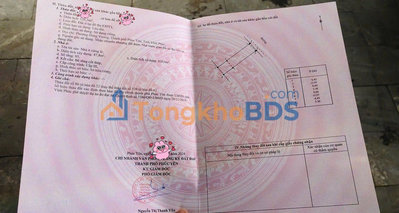 Shophouse TMS Phúc Yên 126m² 8 tỷ - Mặt tiền kinh doanh