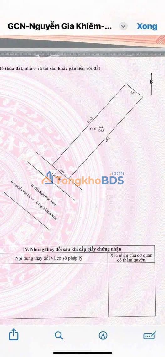 Đất mặt tiền Trần Nam Phú Tân An 130m² 9,5 tỷ – Đường ô tô