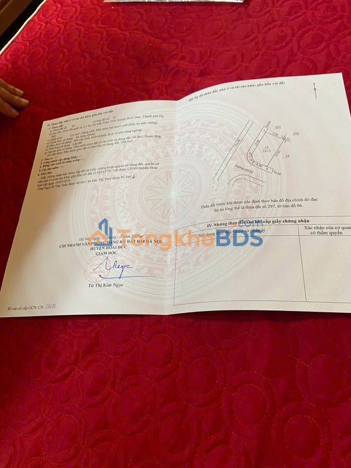 Đất trống Trạm Trôi 23.000m² – Sổ đỏ rõ, đất đẹp tiềm năng