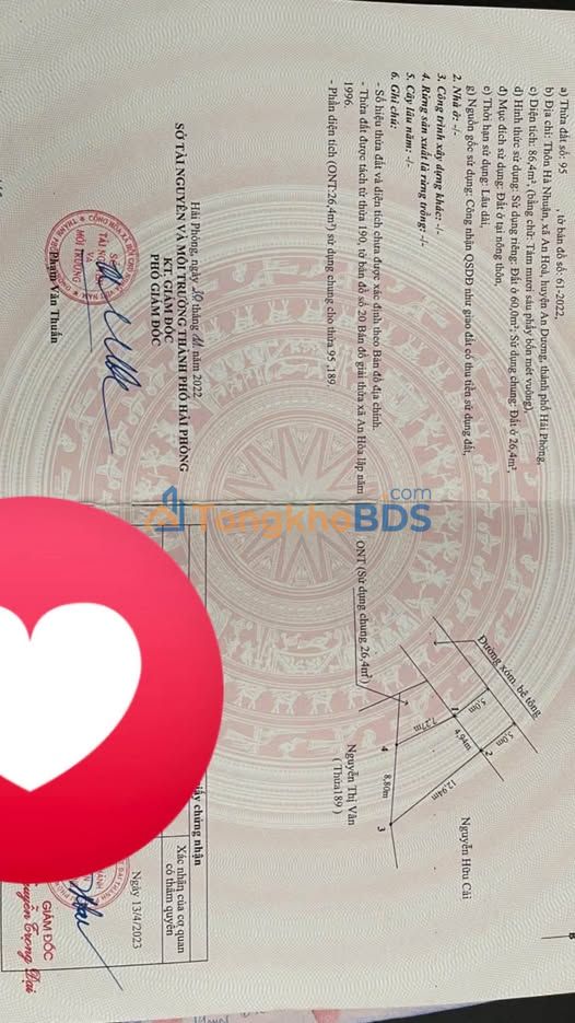 Đất nền An Hòa 60m² 590 triệu - Đường to ô tô