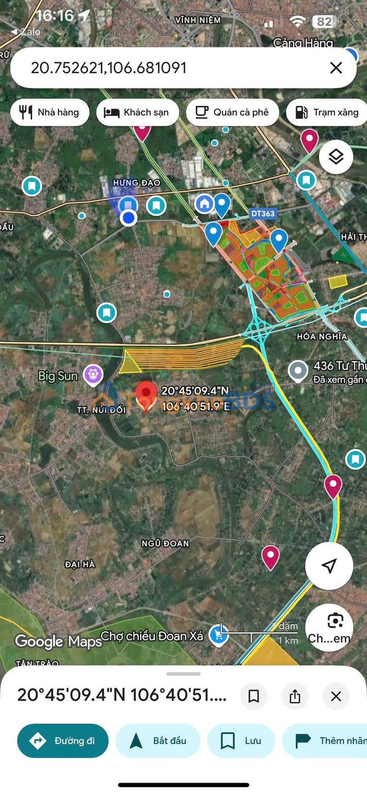 Đất Minh Tân Kiến Thụy 71m² 1.1 tỷ - Đường to ô tô