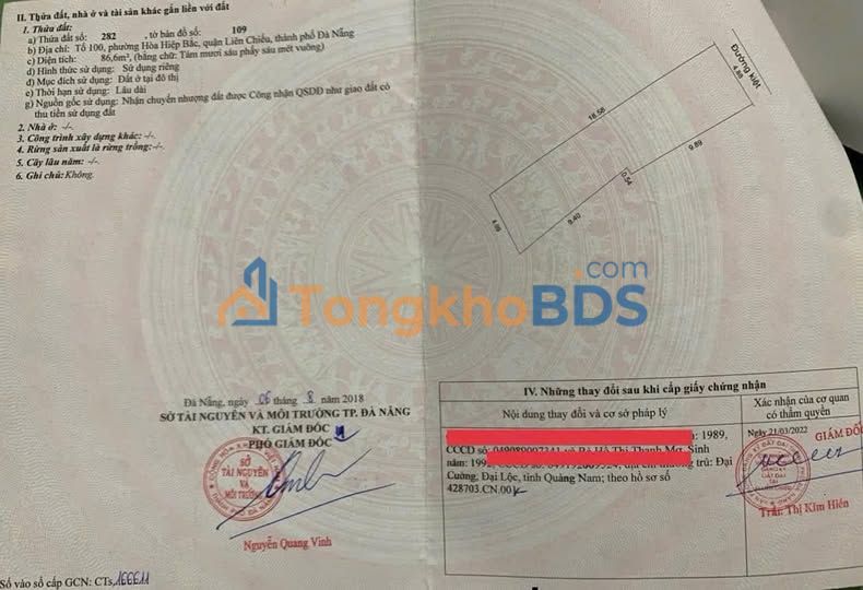 Đất nền Liên Chiểu 87m² giá 1.6 tỷ - Xây dựng tự do