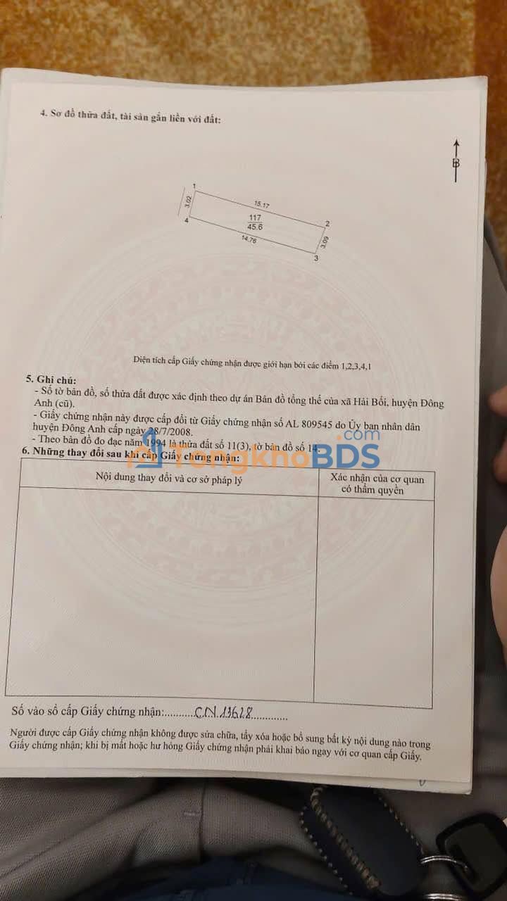 Land tại Hải Bối Đông Anh 46m² giá tốt - Sổ đỏ chính chủ