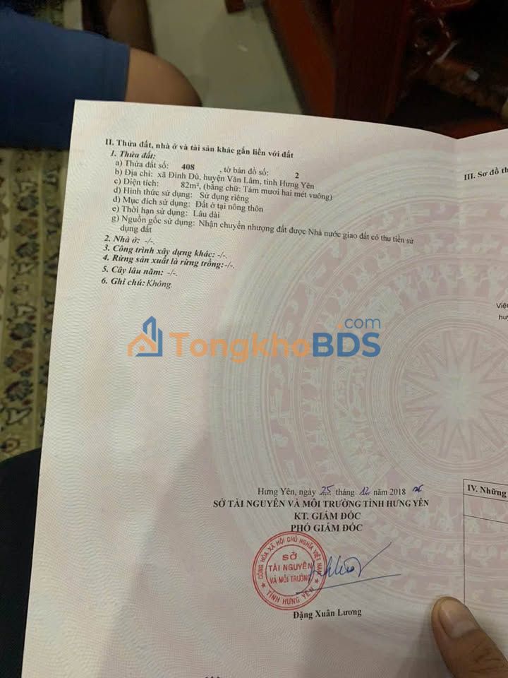 Đất nền Đường 385 Văn Lâm 82m² - Đường to ô tô