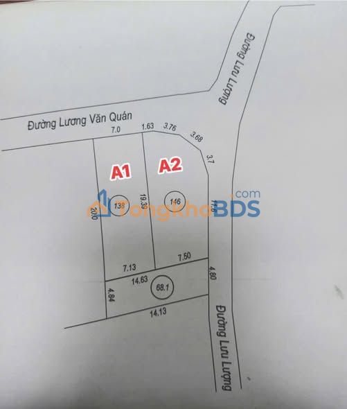 Đất nền Lương Văn Quán 140m² 1.3 tỷ - Sổ đỏ chính chủ