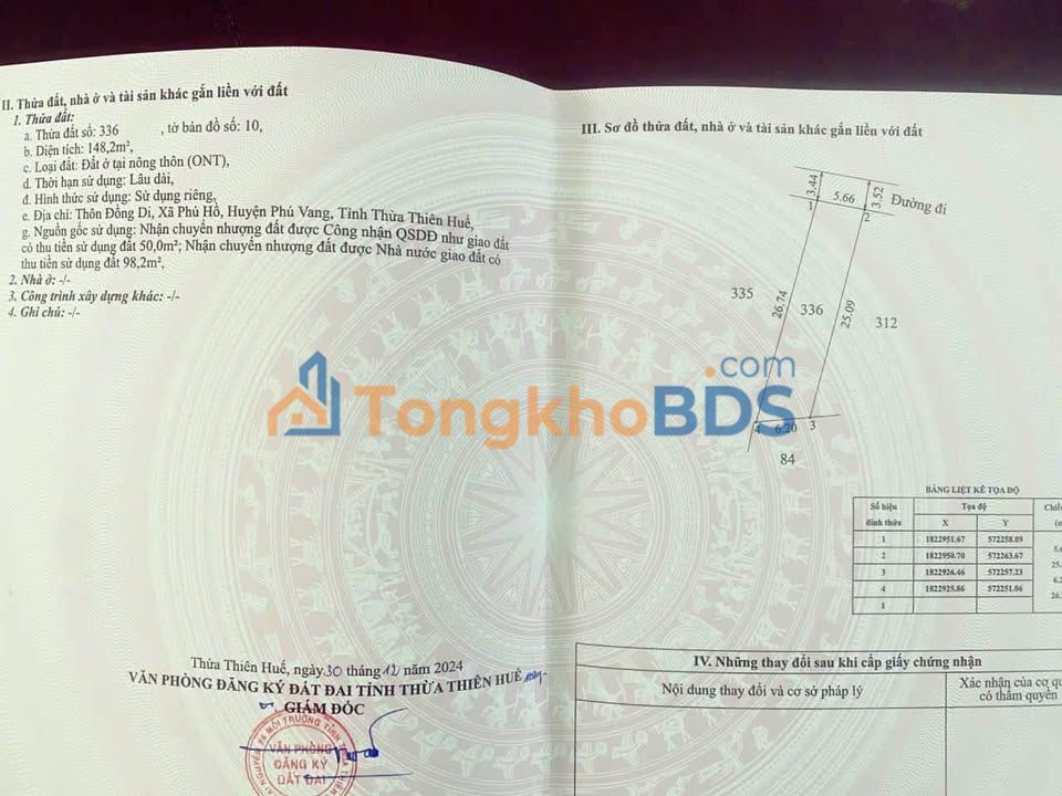 Đất nền Phú Hồ Huế 148m² 699 triệu - Tiềm năng tăng giá