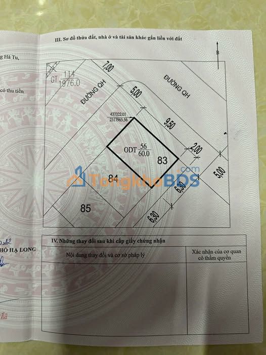 Bán Đất Lô Góc Cẩm Phả 60m² - Hơn 3 Tỷ, Sổ Đỏ Rõ Ràng