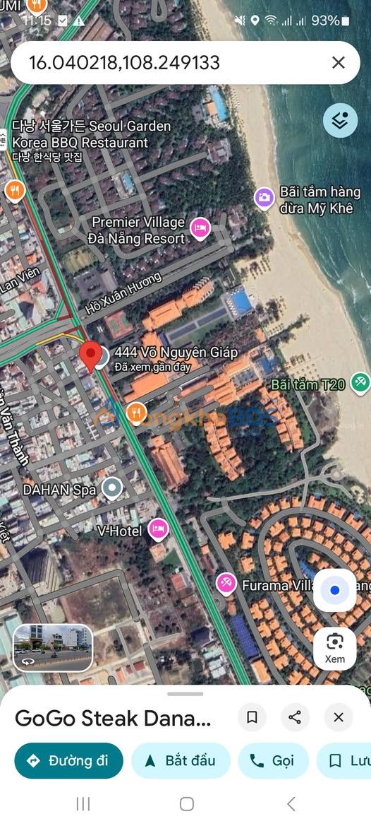 Đất Mặt Tiền Võ Nguyên Giáp, Đà Nẵng - 140m² - 33 Tỷ - Gần Biển Mỹ Khê