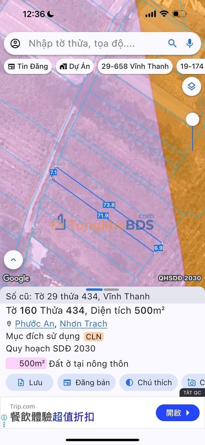 Đất nền Phước An Nhơn Trạch 500m² giá 2.5 tỷ - Tiềm năng tăng giá