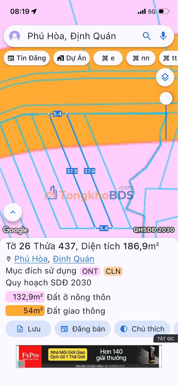 Đất nền Bửu Hòa Biên Hòa 203m² 400 triệu - Đường ô tô