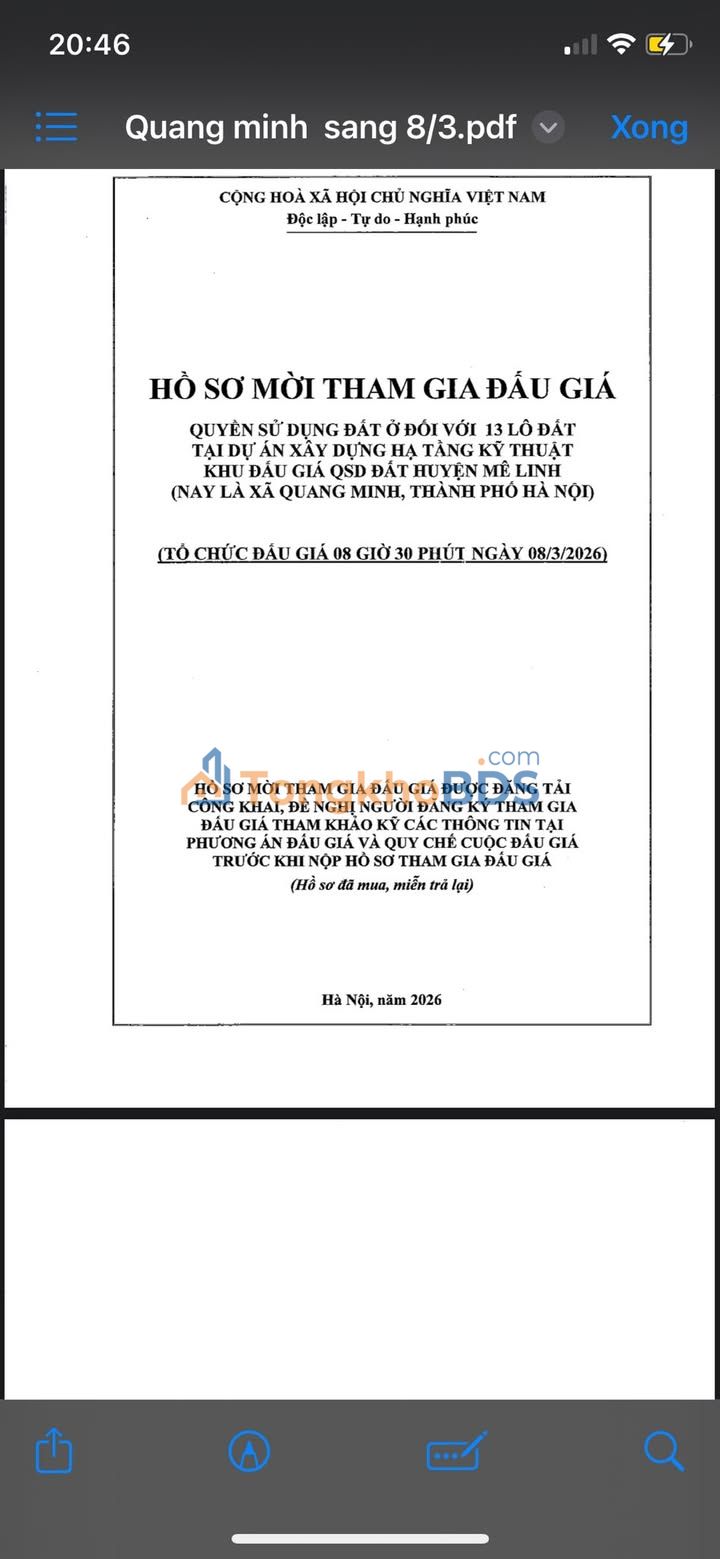 Đất nền Quang Minh 97m² thỏa thuận - Tiềm năng tăng giá