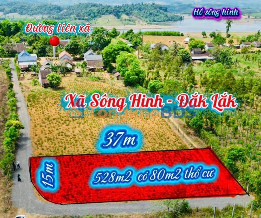 Đất nền Sông Hinh 530m2 200-299 triệu - Sổ đỏ chính chủ