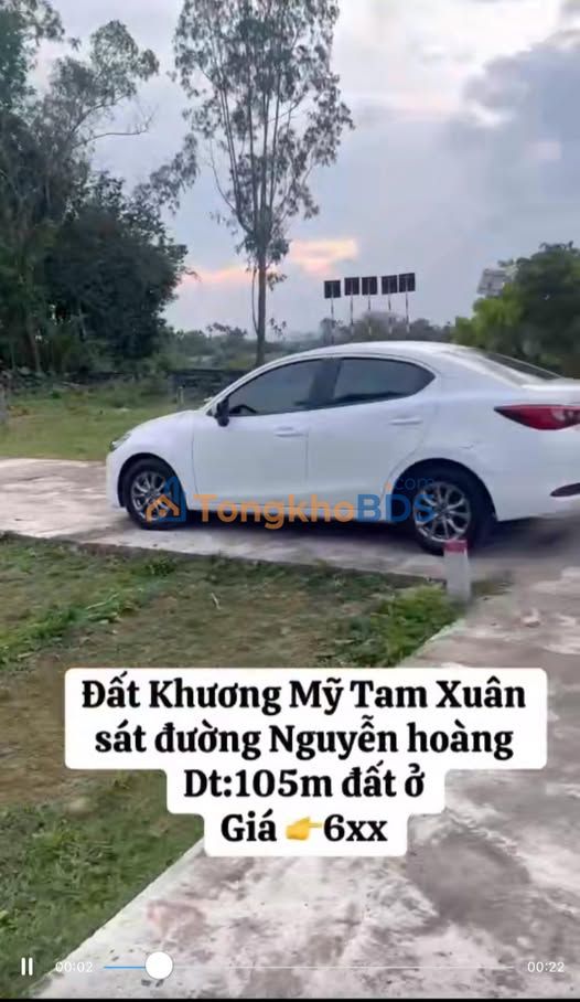 Đất Nguyễn Hoàng Tam Kỳ 100m² giá 6xx triệu - Sổ đỏ chính chủ