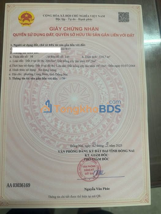 Đất mặt tiền Bùi Văn Hòa Biên Hòa 528m2 21.5 tỷ - Đường to ô tô