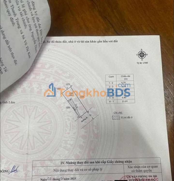 Đất nền Liên Nghĩa 159m² 1,86 tỷ - Sổ đỏ chính chủ